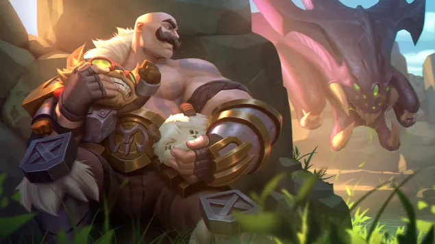 Wild Rift 'Braum' - League of Legends [LOL] 4K muurpapier