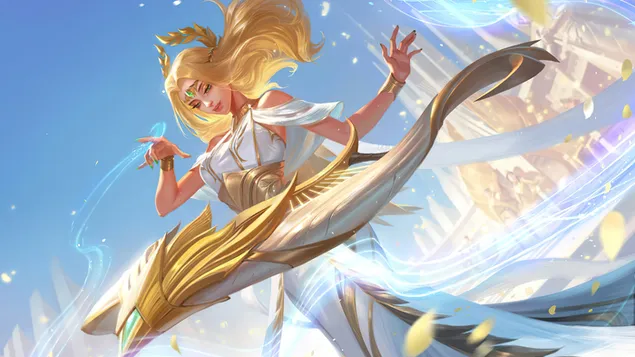 prezemete wild rift 'sona' muse skin splash art - league of legends (lol)