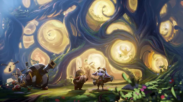 Wild Rift 'Tristana with Corki' - 리그 오브 레전드 (LOL) 4K 배경화면