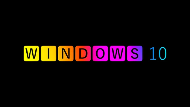 Windows 10 のカラフルな背景