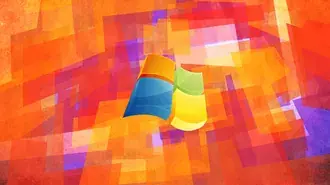 Tapeta Abstraktní logo Windows 10. 4K