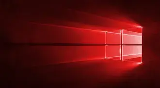 Windows 10 빨간색 바탕 화면 배경 4K 배경화면