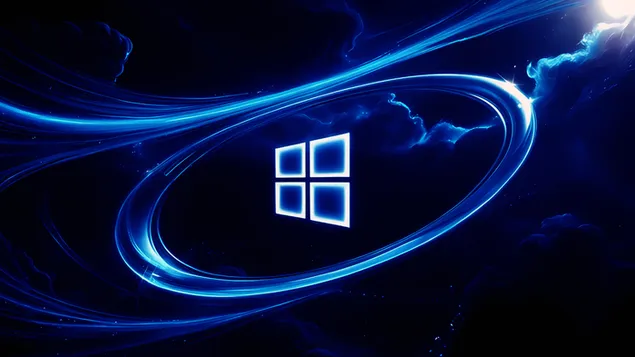Windows 11 Një dixhital futuristik me temë kozmike 4K sfond
