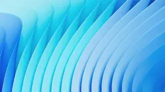 Tapeta Windows 11 Modrý Abstrakt 4K
