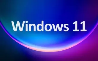 Tapeta Windows 11 - Buble (modrá fialová) HD