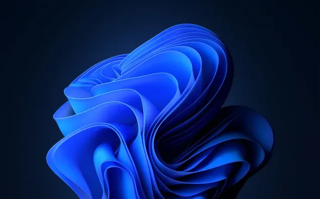 Windows 11 donkerblauwe abstracte achtergrond