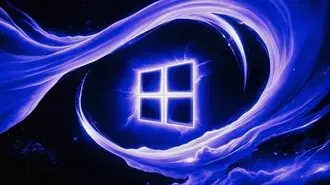 logo windows 11 dekstop fialove stahnout
