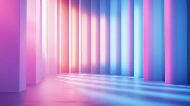 Linja të lakuara të frymëzuara nga Windows 11 dhe gradientë të gjallë 8K sfond