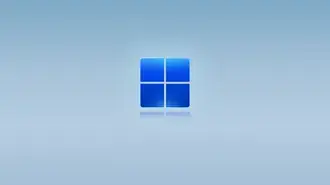 Tapeta Windows 11 - logo modré 4K