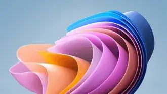 Tapeta Počítačový motiv Windows verze 11 vyvinutý společností Microsoft 8K