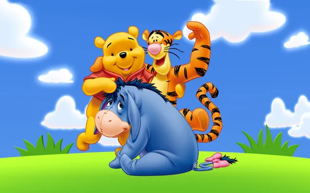 Winnie the pooh y sus amigos eeyore tigger 2K fondo de pantalla