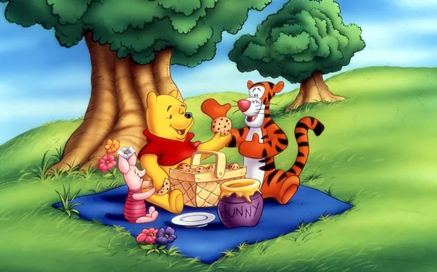 Winnie the Pooh! - berkelah 2K kertas dinding