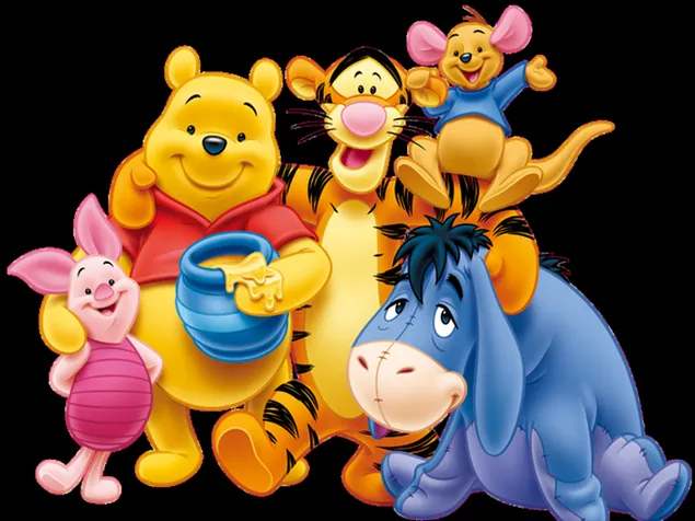Winnie the Pooh-Thema-Hintergrund 2K Hintergrundbild