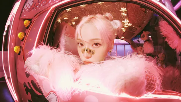 شتاء من Aespa | تصوير الفيديو الموسيقي لأغنية Hot Mess 4K خلفية