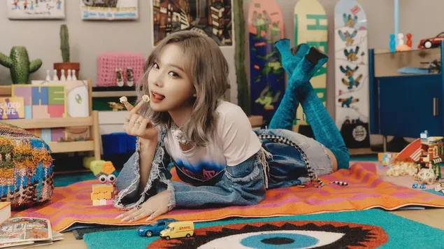 'חורף' מ-Aespa ב-'Girls' [Real World Ver.] צילום אלבום 4K טפט