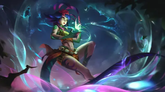 Winter Sprite 'Neeko' - 英雄联盟 (LOL) 4K 壁纸