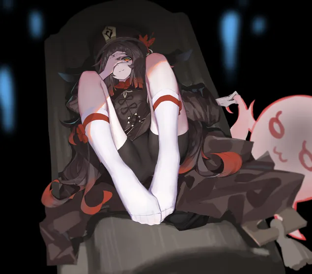 Tapeta Čarodějnice Hu Tao | Genshinův dopad 2K