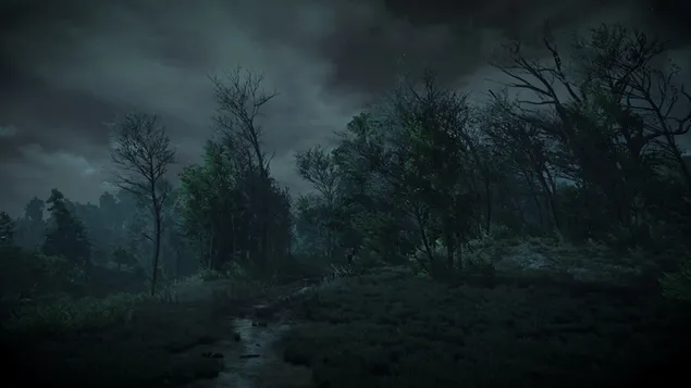 Witcher 3: Perburuan Liar - Pemandangan Hutan Gelap unduhan