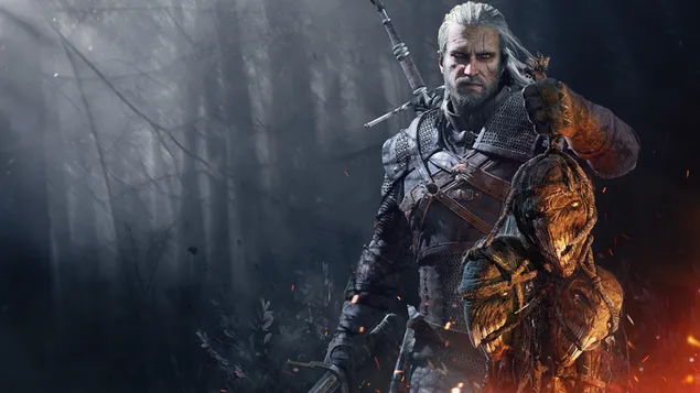 Witcher 3: Perburuan Liar - Gerald dan Loot 2K wallpaper