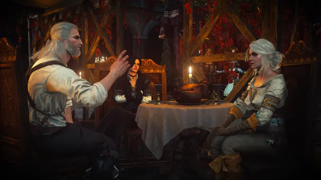 Ταπετσαρία Witcher 3: Wild Hunt - Yennefer, Ciri και Gerald HD