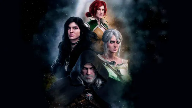 Witcher 3: Wild Hunt - Yennefer, Triss, Gerald en Ciri