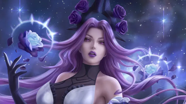 Rosa marchita 'Syndra' - League of Legends (LOL) 4K fondo de pantalla