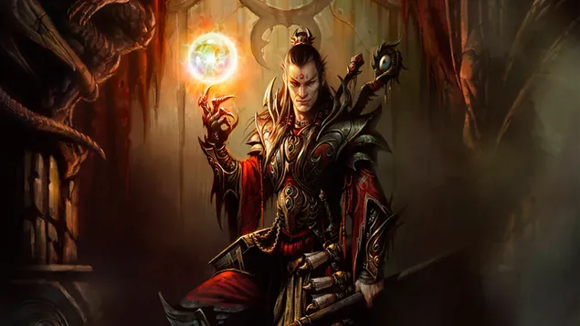 Bola kemarahan penyihir dari Diablo III HD wallpaper