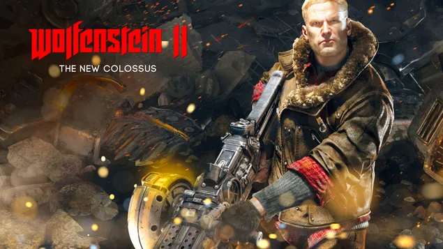 Wolfenstein 2: The New Colossus - BJ Blazkowicz 4K 壁紙