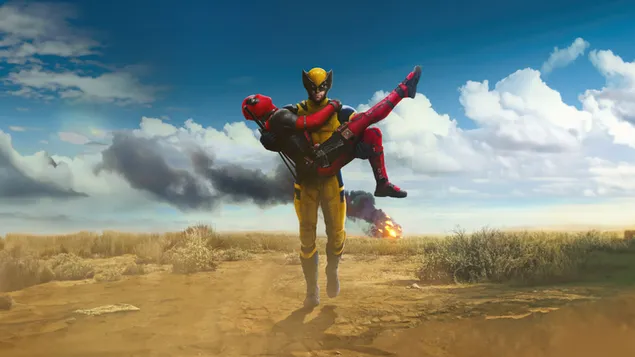 Wolverine je pokupio Deadpoola 4K pozadina
