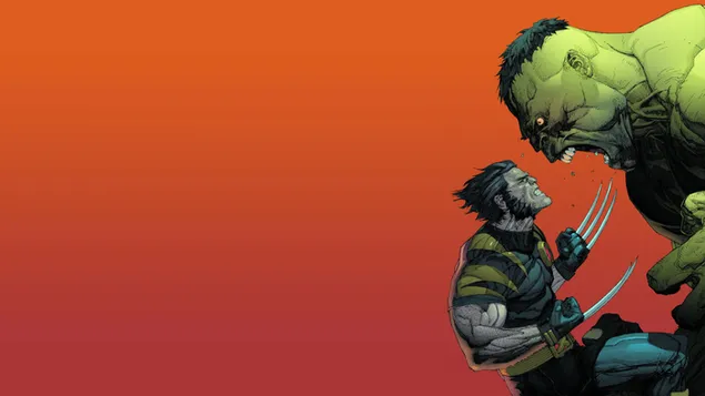 Tapeta Wolverine & Hulk 8K