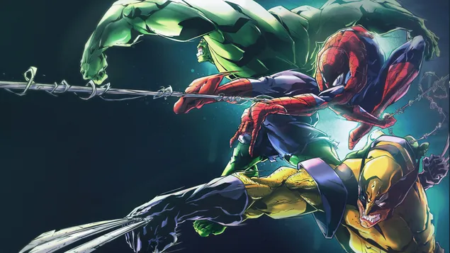 Wolverine, Spider-Man & Hulk (Marvel) Superheld download