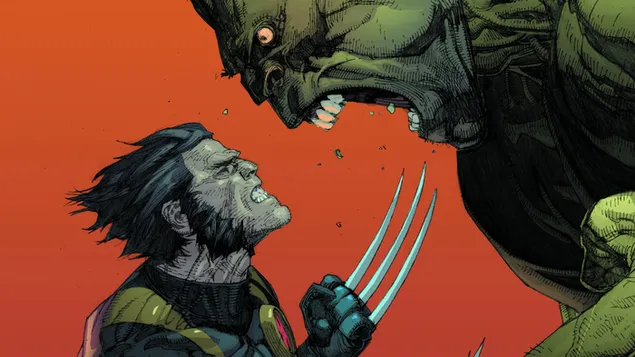 Wolverine Vs The Hulk (Marvel) Superhero