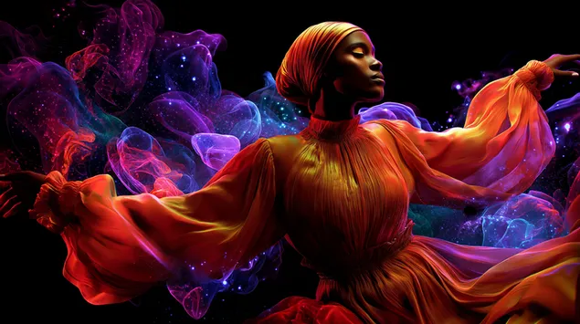 bean ag damhsa i measc realtneal eitireach agus deannach realta ag casadh ioslodail