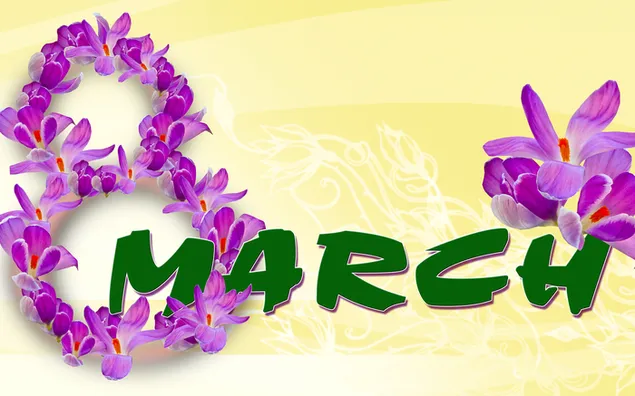 Frauentag - 8. März (Krokusblüten) herunterladen