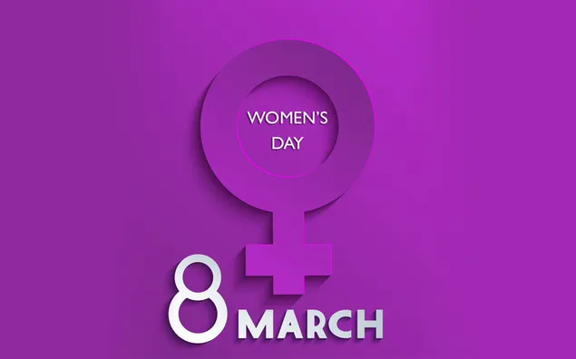 Vrouedag - 8 Maart datum HD muurpapier