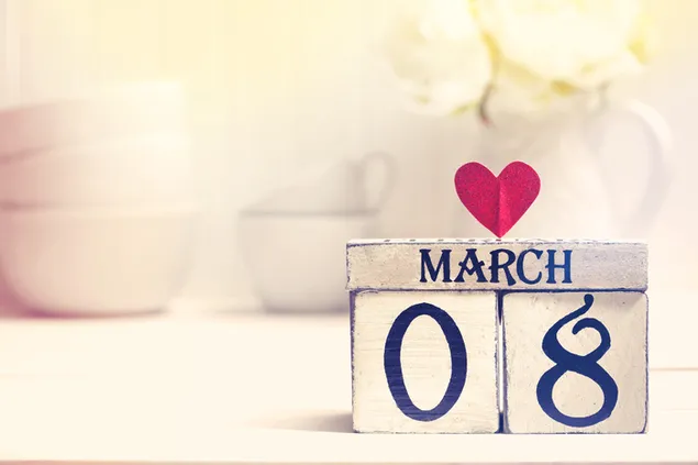 วันสตรี - ประดับตกแต่ง 8 มีนาคม 4K วอลเปเปอร์