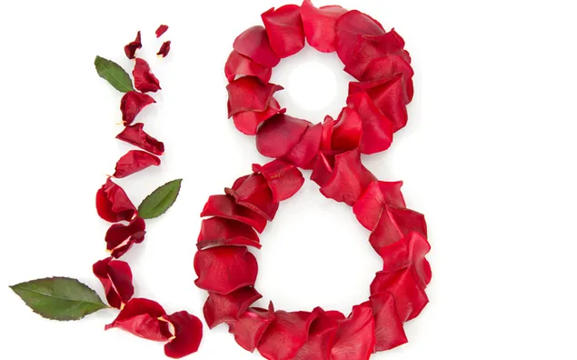 Hari Perempuan - Kelopak mawar merah unduhan
