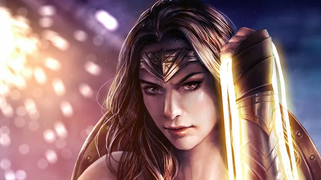 Páipéar balla Scannán 'Wonder Woman 1984' ('Diana Prince' Fanart)4K