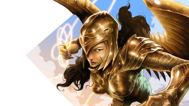 Película 'Wonder Woman 1984' (Fanart de cómics 'Golden Eagle Armor')
