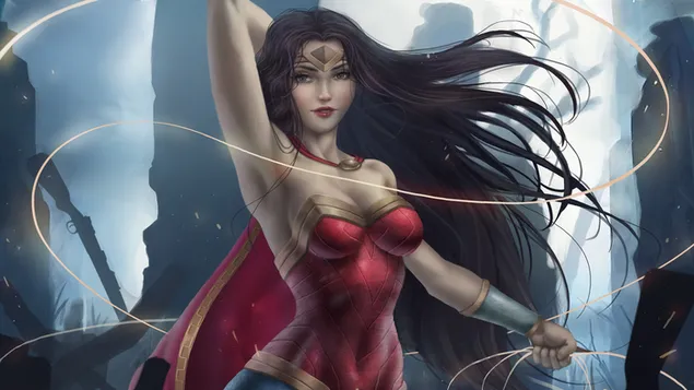 Wonder Woman DC Art 4K טפט