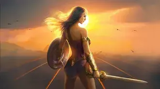 Wonder Woman DC supererou 4K imagine de fundal