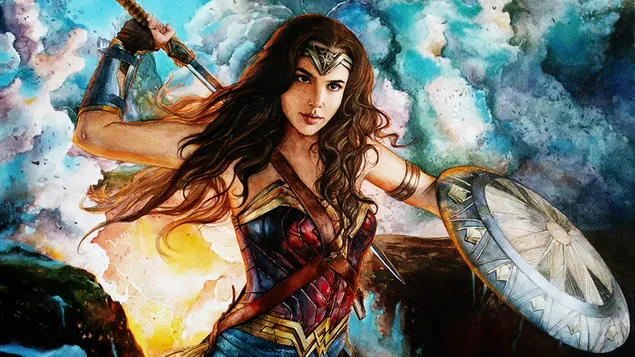 Wonder woman Gal Gadot 4K wallpaper download