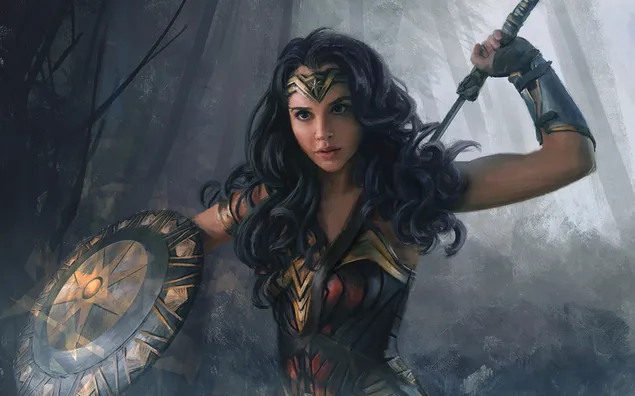 Wonder Woman película - Gal Gadot pintura descargar