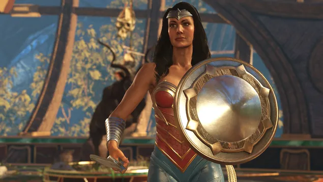 Wonder Woman's Shield 4K pozadina