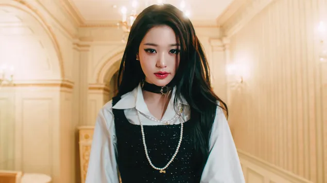 Wonyoung fra IVE (Kpop Band) - I Am MV Shoot 4K bakgrunn
