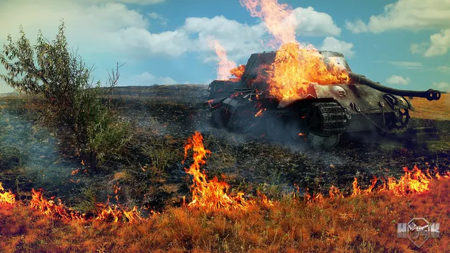 World of tanks (on fire)