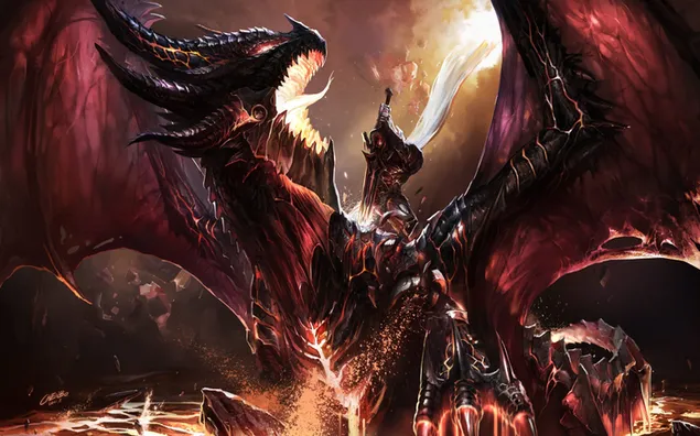 World of Warcraft (Deathwing) 2K wallpaper