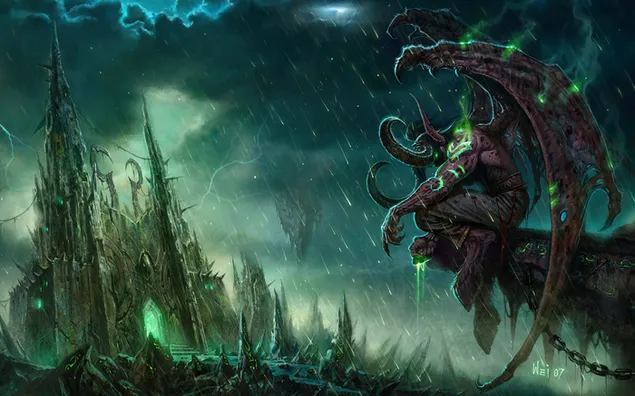 World of Warcraft (Illidan Stormrage) 2K wallpaper