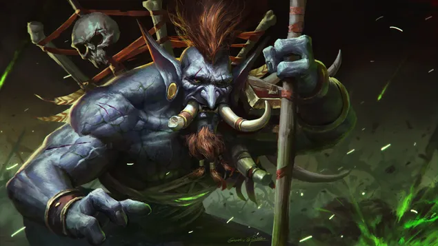 World of Warcraft - Voljin 4K achtergrond