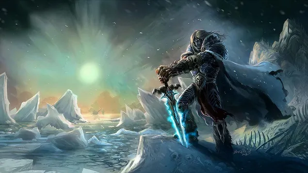 World of Warcraft, Warrior pulling out sword  download